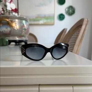 Target Black Sunglasses with Gold Details